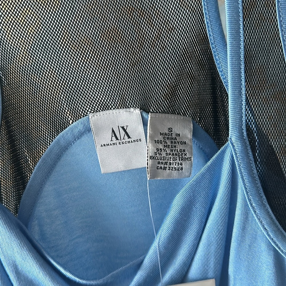 Armani Mesh Razor Back Tank - Picture 4 of 4